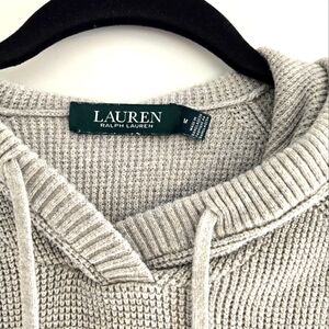 LAUREN Ralph Laurn Waffle Knit Hoodie Sweater